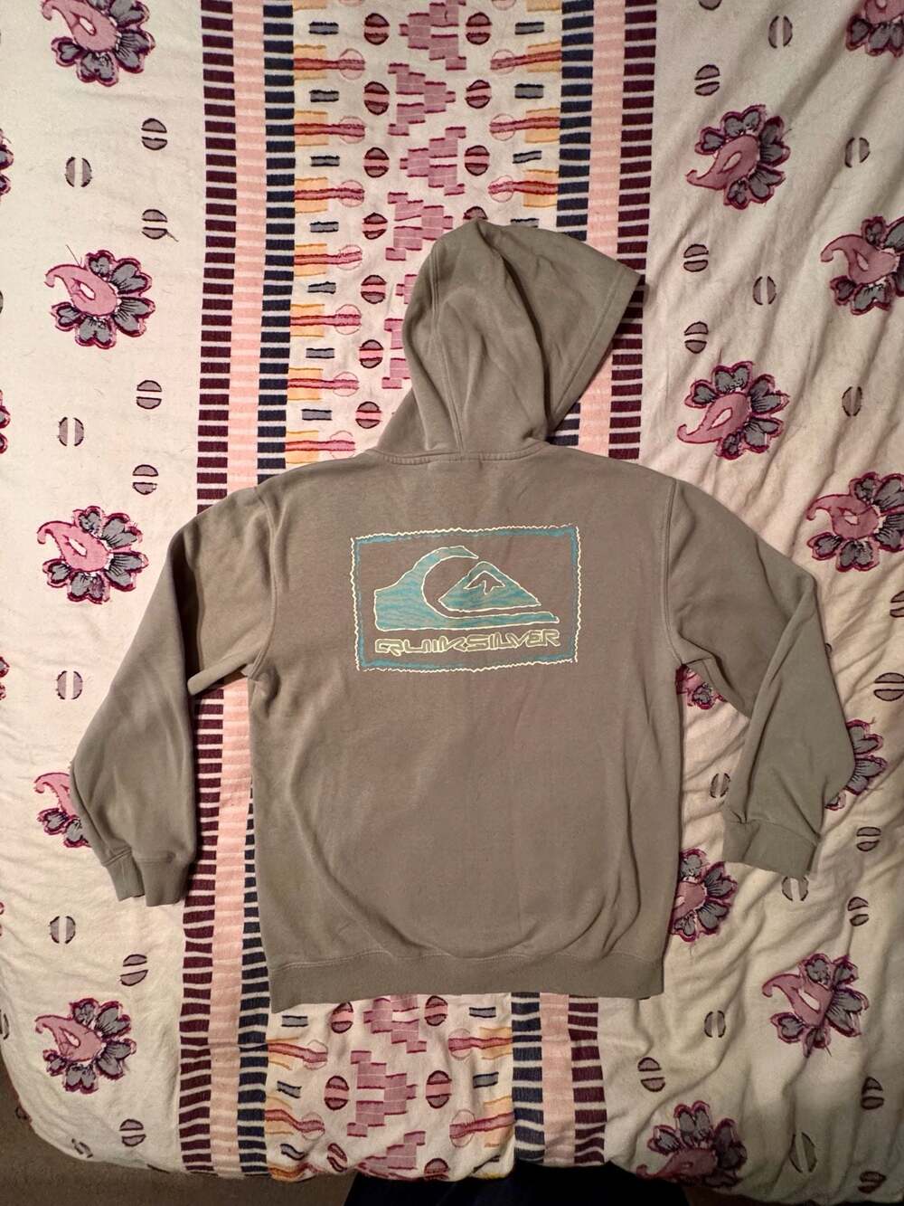 Quiksilver Y2K Surf Skate Full Zip Hoodie XL Coastal Beachcore Cool  Streetwear